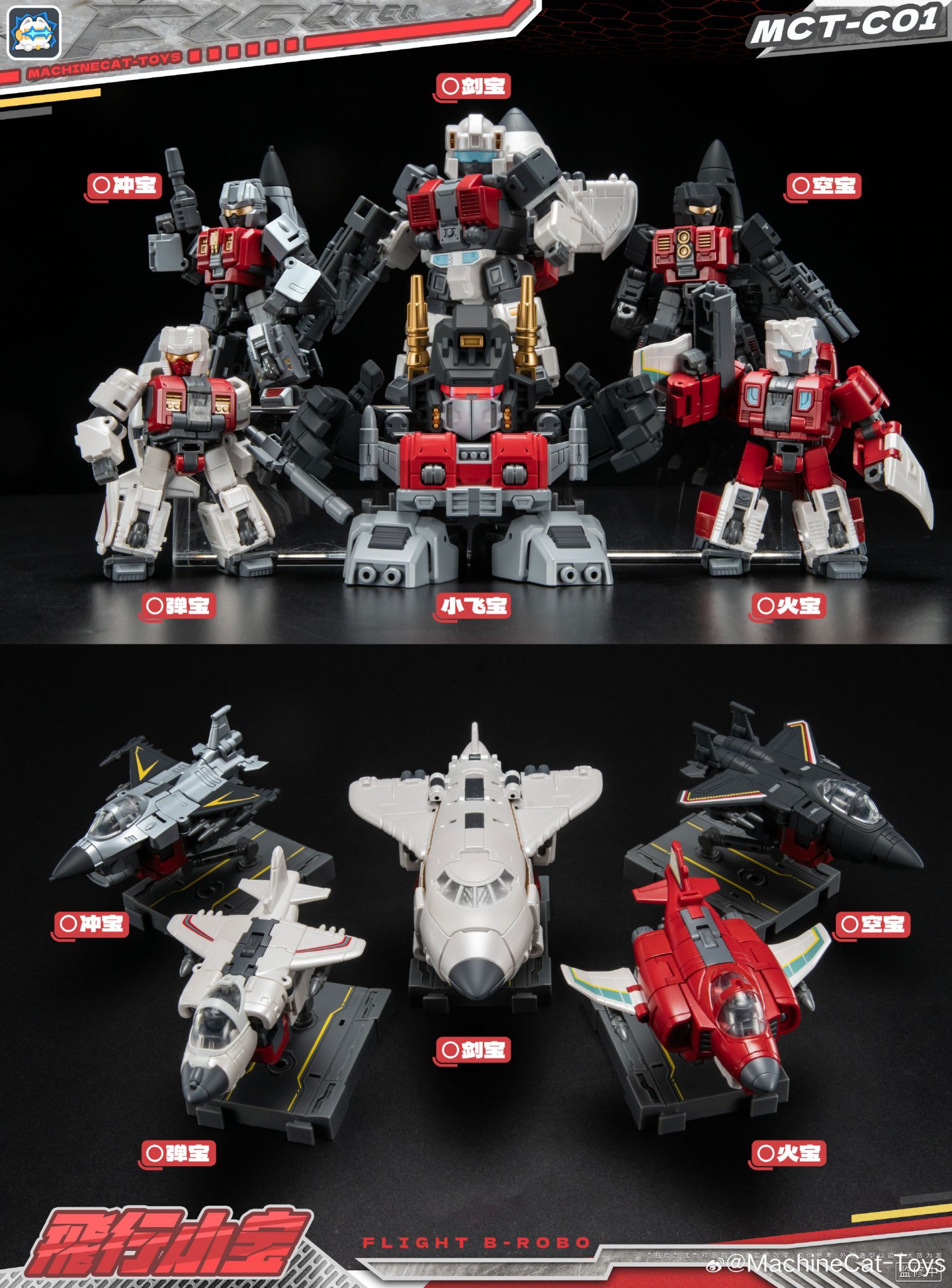 MachineCat-Toys MCT-01 飞行 B-Robot（SD 大无畏）彩色原型