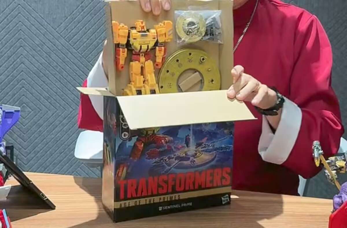 变形金刚 天元时代 哨兵Prime 神器包 到手实物图